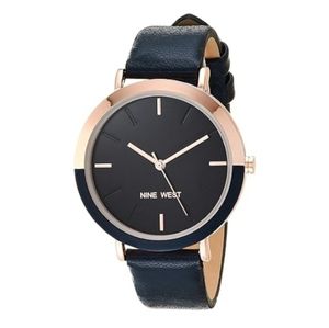 Women's New Strap Watch Navy /Rose Gold